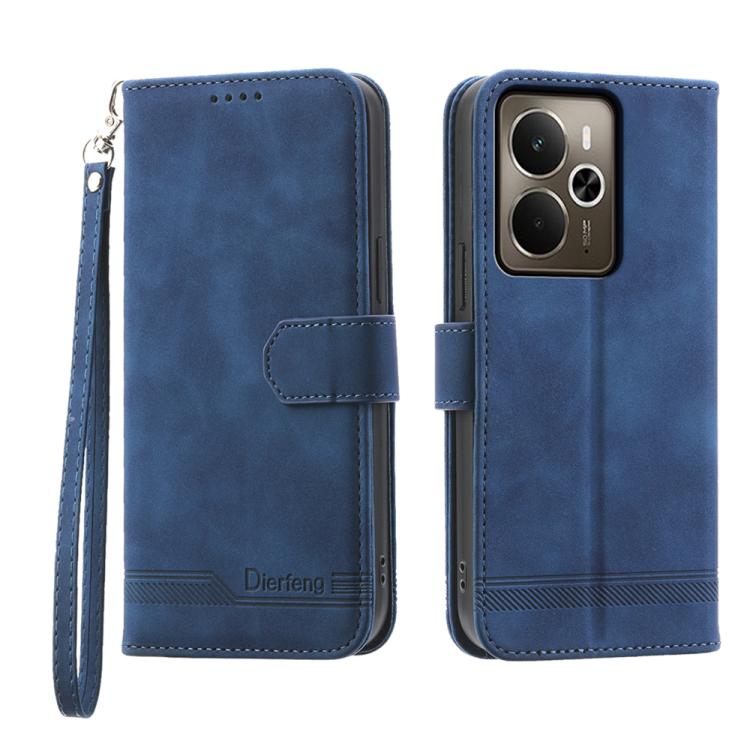 Dierfeng Dream Line TPU Hybrid PU Leather Phone Case, For Realme C100 4G, For Realme 16 5G, For Realme C85 5G / Realme 15x 5G, For Realme C85 Pro 4G, For Realme 15T 5G, For Realme 15 5G / Realme 15 Pro 5G, For Realme 14 / Realme P3 5G, For Realme 14 Pro+