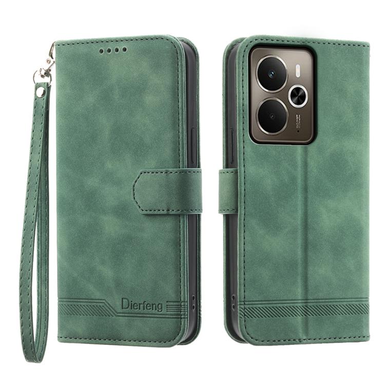 Dierfeng Dream Line TPU Hybrid PU Leather Phone Case, For Realme C100 4G, For Realme 16 5G, For Realme C85 5G / Realme 15x 5G, For Realme C85 Pro 4G, For Realme 15T 5G, For Realme 15 5G / Realme 15 Pro 5G, For Realme 14 / Realme P3 5G, For Realme 14 Pro+
