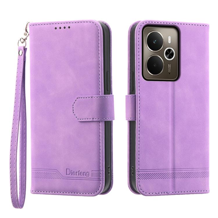Dierfeng Dream Line TPU Hybrid PU Leather Phone Case, For Realme C100 4G, For Realme 16 5G, For Realme C85 5G / Realme 15x 5G, For Realme C85 Pro 4G, For Realme 15T 5G, For Realme 15 5G / Realme 15 Pro 5G, For Realme 14 / Realme P3 5G, For Realme 14 Pro+