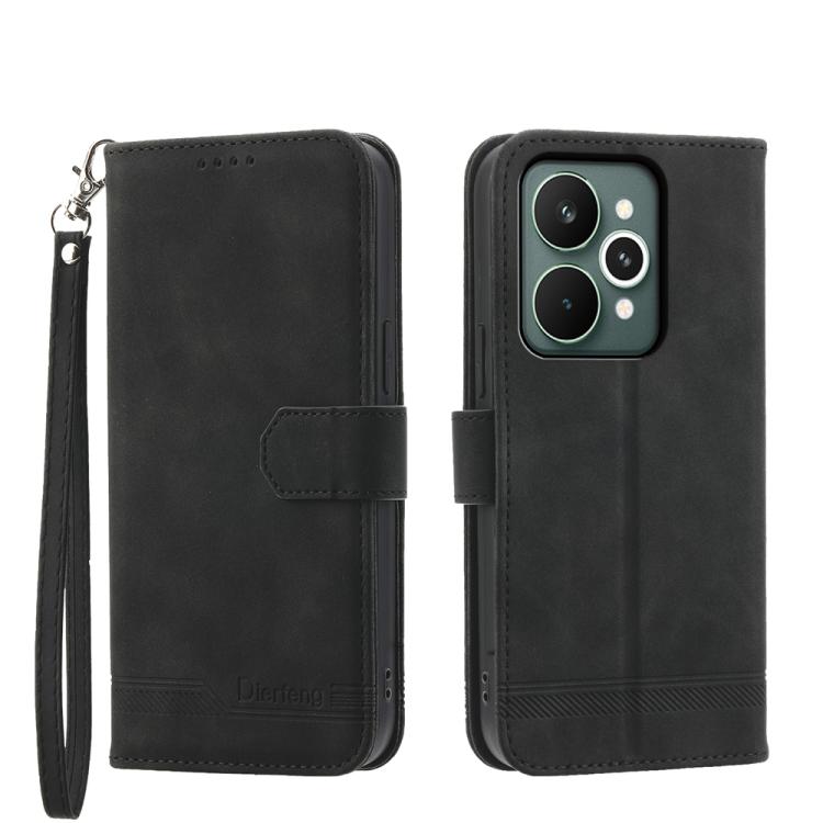 Dierfeng Dream Line TPU Hybrid PU Leather Phone Case, For Realme C100 4G, For Realme 16 5G, For Realme C85 5G / Realme 15x 5G, For Realme C85 Pro 4G, For Realme 15T 5G, For Realme 15 5G / Realme 15 Pro 5G, For Realme 14 / Realme P3 5G, For Realme 14 Pro+