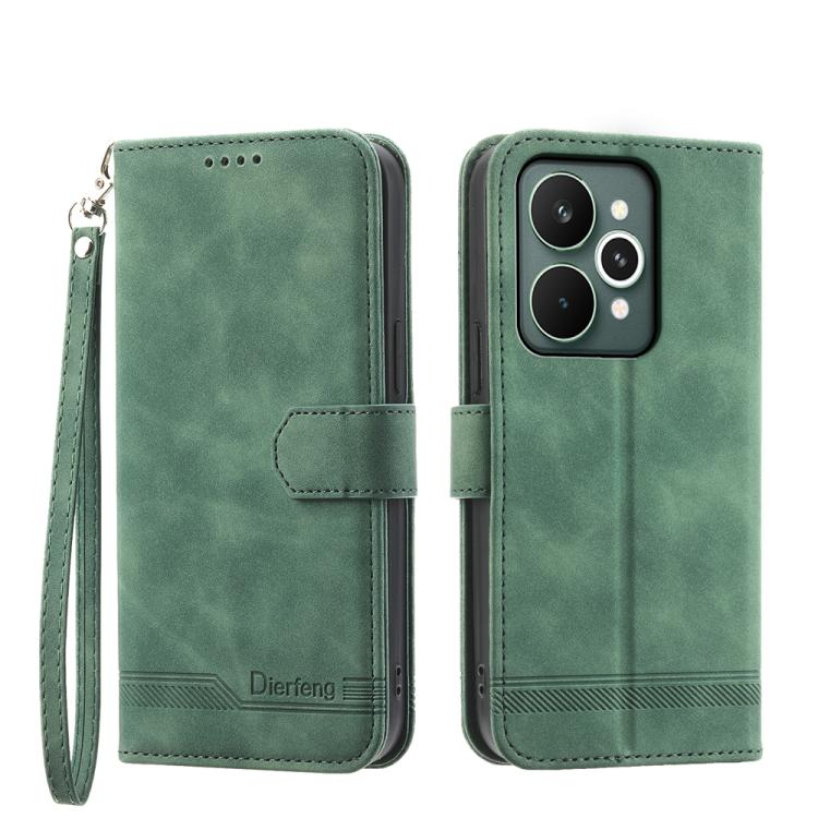 Dierfeng Dream Line TPU Hybrid PU Leather Phone Case, For Realme C100 4G, For Realme 16 5G, For Realme C85 5G / Realme 15x 5G, For Realme C85 Pro 4G, For Realme 15T 5G, For Realme 15 5G / Realme 15 Pro 5G, For Realme 14 / Realme P3 5G, For Realme 14 Pro+