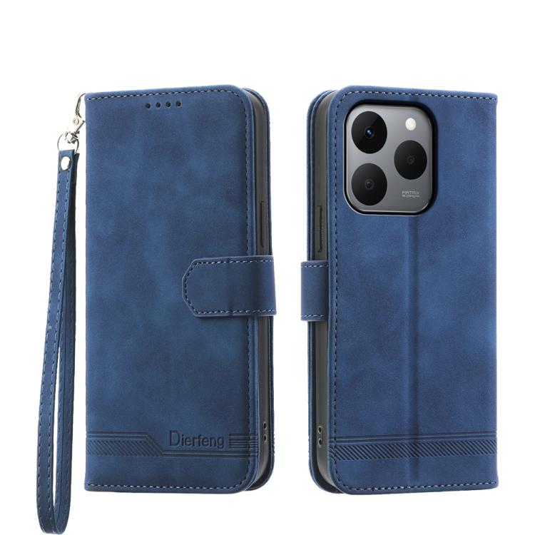 Dierfeng Dream Line TPU Hybrid PU Leather Phone Case, For Realme C100 4G, For Realme 16 5G, For Realme C85 5G / Realme 15x 5G, For Realme C85 Pro 4G, For Realme 15T 5G, For Realme 15 5G / Realme 15 Pro 5G, For Realme 14 / Realme P3 5G, For Realme 14 Pro+