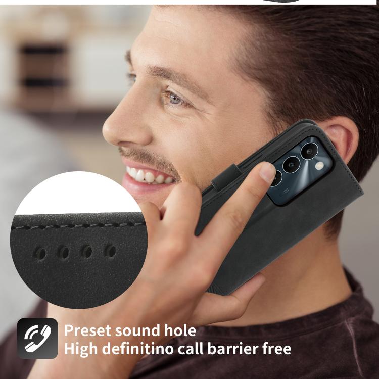 Dierfeng Dream Line TPU Hybrid PU Leather Phone Case, For Realme C100 4G, For Realme 16 5G, For Realme C85 5G / Realme 15x 5G, For Realme C85 Pro 4G, For Realme 15T 5G, For Realme 15 5G / Realme 15 Pro 5G, For Realme 14 / Realme P3 5G, For Realme 14 Pro+