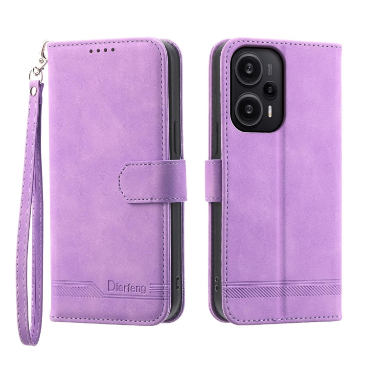 Dierfeng Dream Line TPU + PU Leather Phone Case, For Xiaomi Redmi Note 13 Pro+, For Xiaomi Redmi Note 13 Pro 5G, For Xiaomi 13T, For Xiaomi Redmi Note 12 Turbo 5G/Poco F5, For Xiaomi Redmi Note 12S 4G Global, For Xiaomi Poco X6 Pro 5G