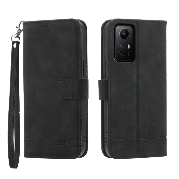 Dierfeng Dream Line TPU + PU Leather Phone Case, For Xiaomi Redmi Note 13 Pro+, For Xiaomi Redmi Note 13 Pro 5G, For Xiaomi 13T, For Xiaomi Redmi Note 12 Turbo 5G/Poco F5, For Xiaomi Redmi Note 12S 4G Global, For Xiaomi Poco X6 Pro 5G