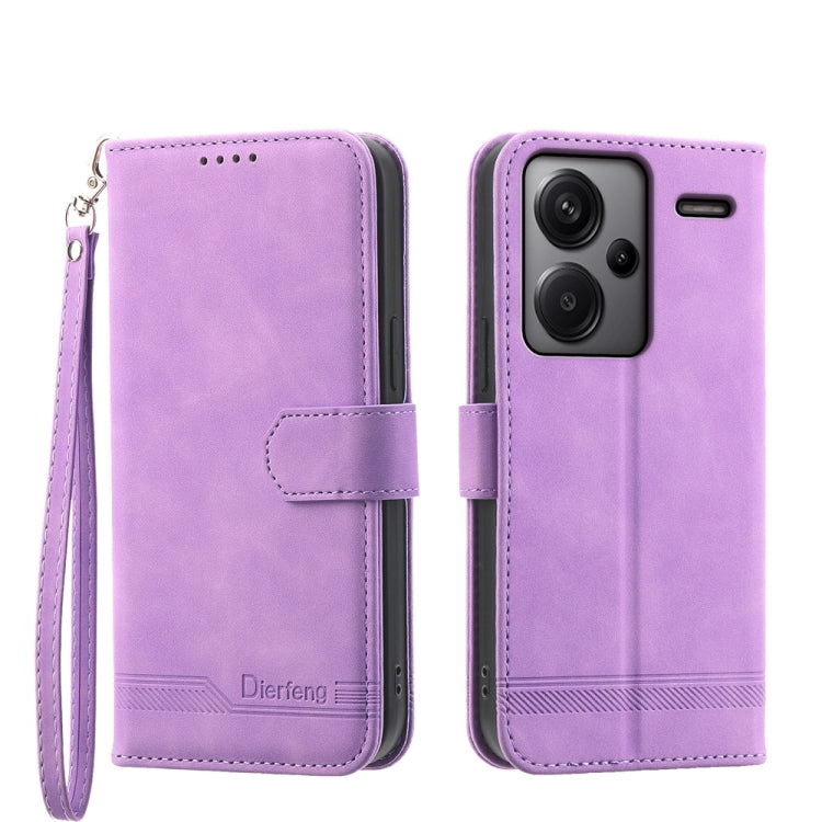 Dierfeng Dream Line TPU + PU Leather Phone Case, For Xiaomi Redmi Note 13 Pro+, For Xiaomi Redmi Note 13 Pro 5G, For Xiaomi 13T, For Xiaomi Redmi Note 12 Turbo 5G/Poco F5, For Xiaomi Redmi Note 12S 4G Global, For Xiaomi Poco X6 Pro 5G