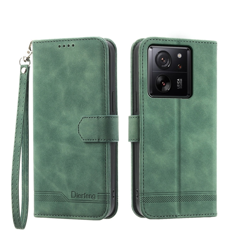 Dierfeng Dream Line TPU + PU Leather Phone Case, For Xiaomi Redmi Note 13 Pro+, For Xiaomi Redmi Note 13 Pro 5G, For Xiaomi 13T, For Xiaomi Redmi Note 12 Turbo 5G/Poco F5, For Xiaomi Redmi Note 12S 4G Global, For Xiaomi Poco X6 Pro 5G