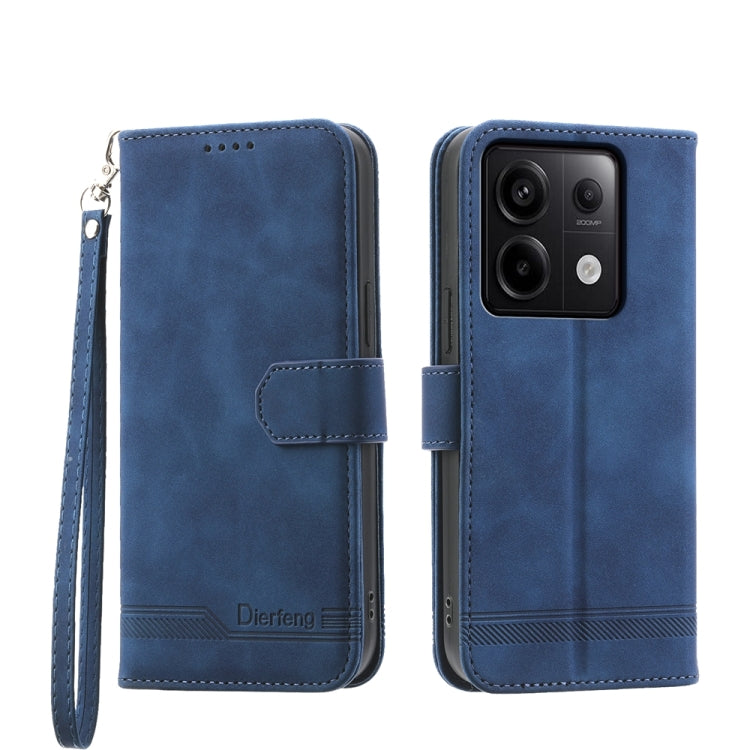 Dierfeng Dream Line TPU + PU Leather Phone Case, For Xiaomi Redmi Note 13 Pro+, For Xiaomi Redmi Note 13 Pro 5G, For Xiaomi 13T, For Xiaomi Redmi Note 12 Turbo 5G/Poco F5, For Xiaomi Redmi Note 12S 4G Global, For Xiaomi Poco X6 Pro 5G