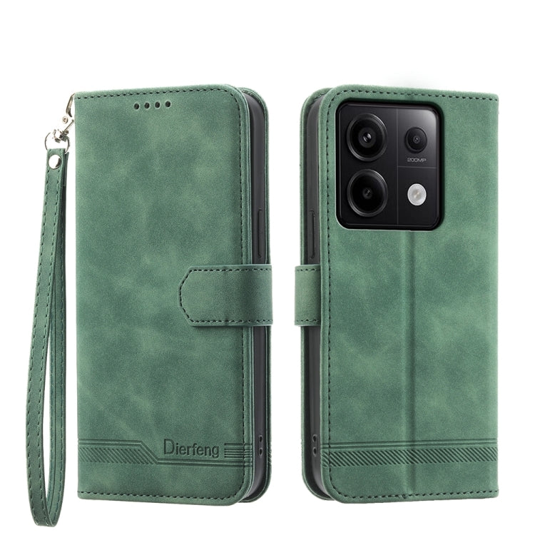 Dierfeng Dream Line TPU + PU Leather Phone Case, For Xiaomi Redmi Note 13 Pro+, For Xiaomi Redmi Note 13 Pro 5G, For Xiaomi 13T, For Xiaomi Redmi Note 12 Turbo 5G/Poco F5, For Xiaomi Redmi Note 12S 4G Global, For Xiaomi Poco X6 Pro 5G