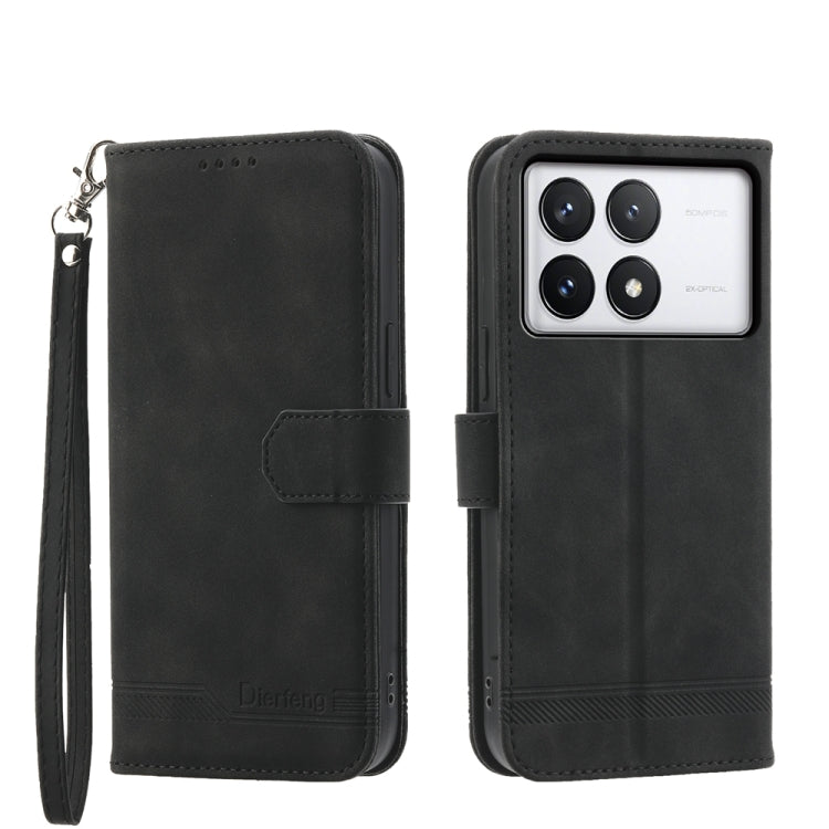 Dierfeng Dream Line TPU + PU Leather Phone Case, For Xiaomi Redmi Note 13 Pro+, For Xiaomi Redmi Note 13 Pro 5G, For Xiaomi 13T, For Xiaomi Redmi Note 12 Turbo 5G/Poco F5, For Xiaomi Redmi Note 12S 4G Global, For Xiaomi Poco X6 Pro 5G