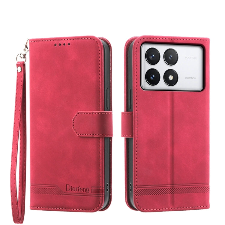 Dierfeng Dream Line TPU + PU Leather Phone Case, For Xiaomi Redmi Note 13 Pro+, For Xiaomi Redmi Note 13 Pro 5G, For Xiaomi 13T, For Xiaomi Redmi Note 12 Turbo 5G/Poco F5, For Xiaomi Redmi Note 12S 4G Global, For Xiaomi Poco X6 Pro 5G