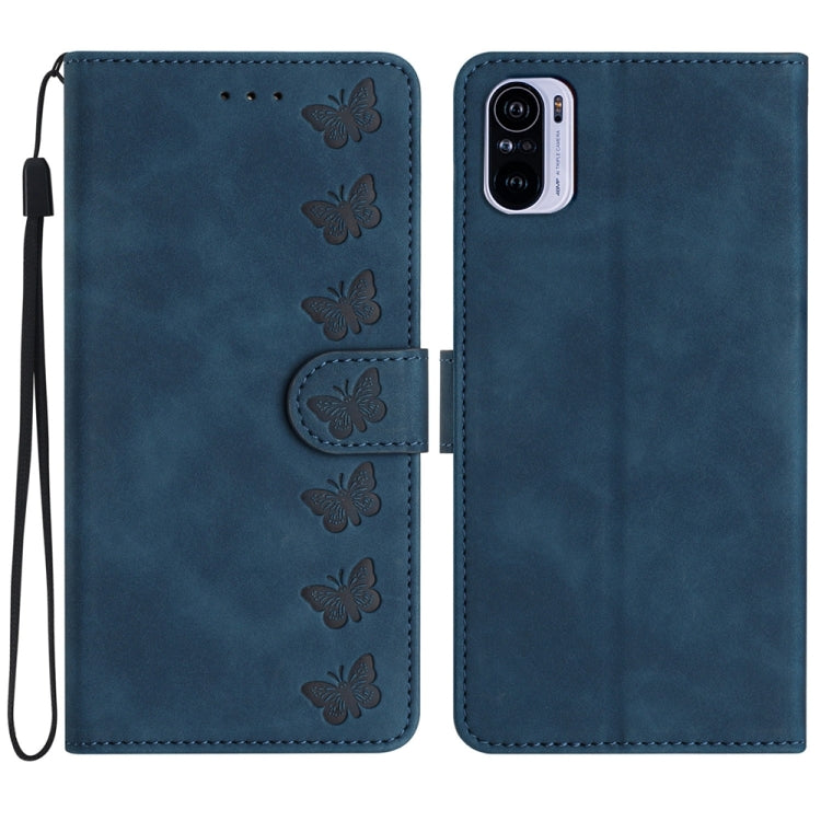 Seven Butterflies Embossed Leather Phone Case, For Xiaomi 11T / 11T Pro, For Xiaomi Redmi 10, For Xiaomi Mi 11 Ultra, For Xiaomi Mi 11 Pro, For Xiaomi Redmi Note 10 5G, For Xiaomi Redmi Note 10 4G, For Xiaomi Redmi Note 10 Pro, For Xiaomi Redmi K40