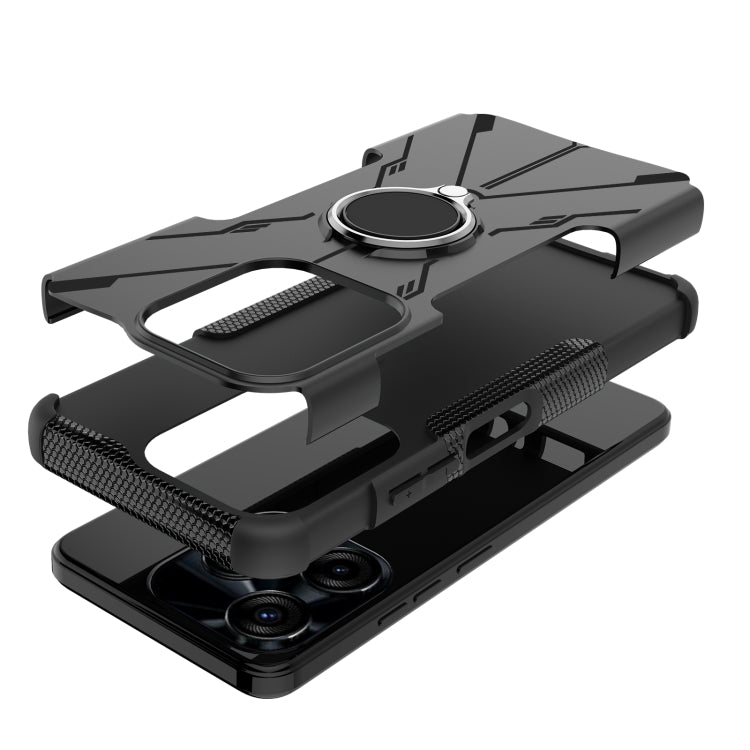 Armor Bear Shockproof PC + TPU Phone Case with Ring, For Tecno Spark 10C, For Tecno Spark Go 2023