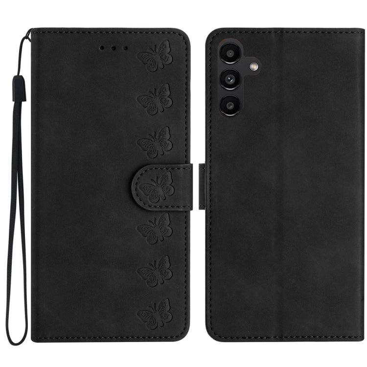 Seven Butterflies Embossed Leather Phone Case, For Samsung Galaxy A13 5G, For Samsung Galaxy A14 5G, For Samsung Galaxy A05s, For Samsung Galaxy A20 / A30, For Samsung Galaxy S24 5G, For Samsung Galaxy A20e, For Samsung Galaxy A20s                     ...