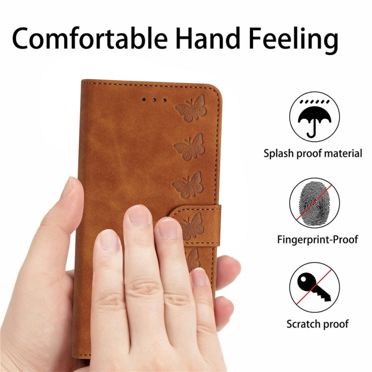 Seven Butterflies Embossed Leather Phone Case, For Samsung Galaxy A41, For Samsung Galaxy A42 5G, For Samsung Galaxy A50, For Samsung Galaxy A51, For Samsung Galaxy A52 5G, For Samsung Galaxy A53, For Samsung Galaxy A54, For Samsung Galaxy A70