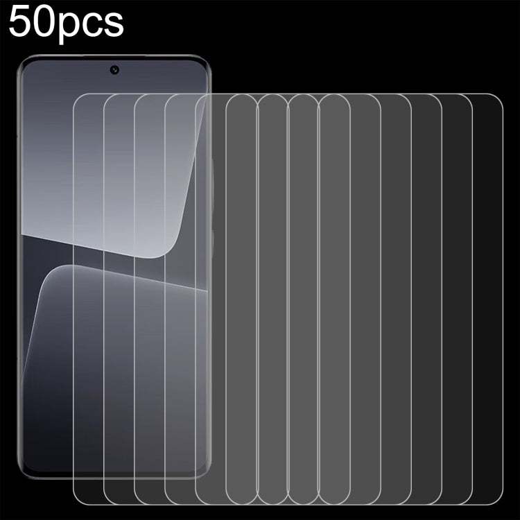 50pcs 0.26mm 9H 2.5D Tempered Glass Film, For Xiaomi Poco C75 5G, For Xiaomi Redmi K80 / K80 Pro, For Xiaomi Redmi Note 14 4G, For Xiaomi Redmi A4 5G, For Xiaomi Redmi 14R / A3 Pro, For Xiaomi Redmi Note 14 5G, For Xiaomi Redmi 13 5G / 4G / Note 13R   ...