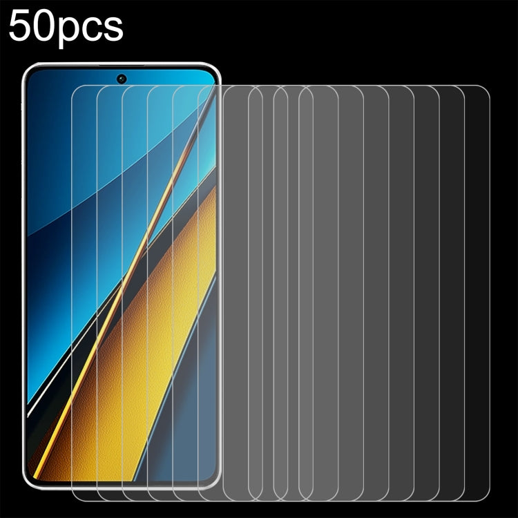 50pcs 0.26mm 9H 2.5D Tempered Glass Film, For Xiaomi Poco M7 Pro 5G, For Xiaomi Poco C75 5G, For Xiaomi Redmi K80 / K80 Pro, For Xiaomi Redmi Note 14 4G, For Xiaomi Redmi A4 5G, For Xiaomi Redmi 14R / A3 Pro, For Xiaomi Redmi Note 14 5G                ...