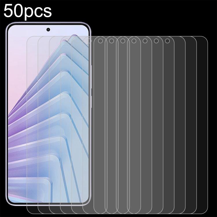 50pcs 0.26mm 9H 2.5D Tempered Glass Film, For Redmi 17C 4G, For Xiaomi Poco C81x 4G, For Xiaomi Poco M8s 5G, For Xiaomi Poco C81 Pro 4G, For Redmi A7 Pro 171mm / Poco C85x 5G, For Redmi R70 5G / R70m 5G, For Xiaomi Poco C85x 5G                         ...