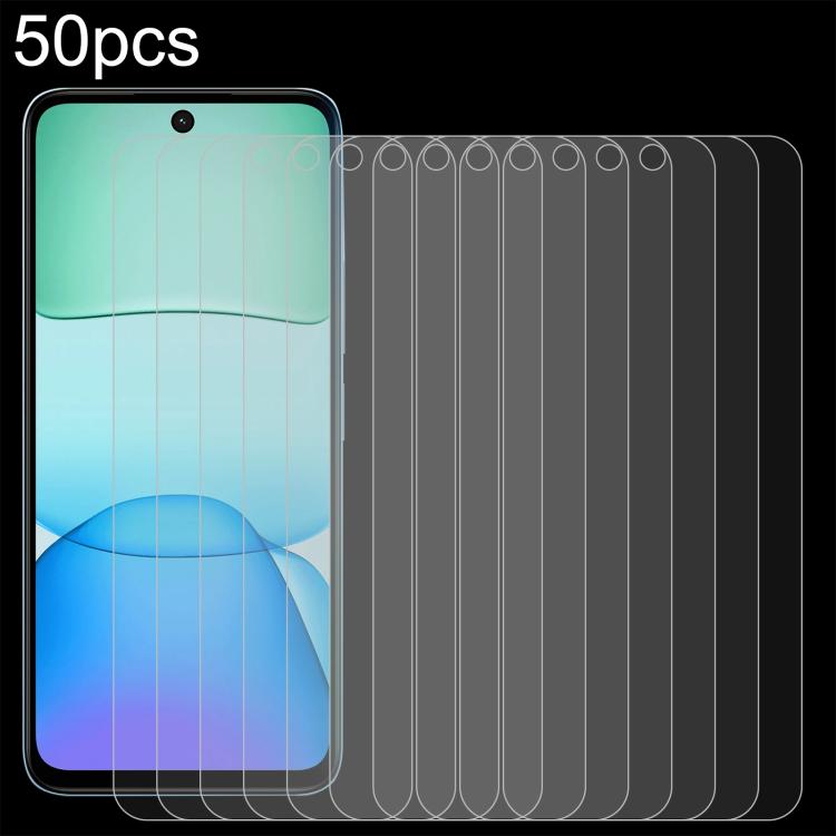 50pcs 0.26mm 9H 2.5D Tempered Glass Film, For Redmi 17C 4G, For Xiaomi Poco C81x 4G, For Xiaomi Poco M8s 5G, For Xiaomi Poco C81 Pro 4G, For Redmi A7 Pro 171mm / Poco C85x 5G, For Redmi R70 5G / R70m 5G, For Xiaomi Poco C85x 5G                         ...