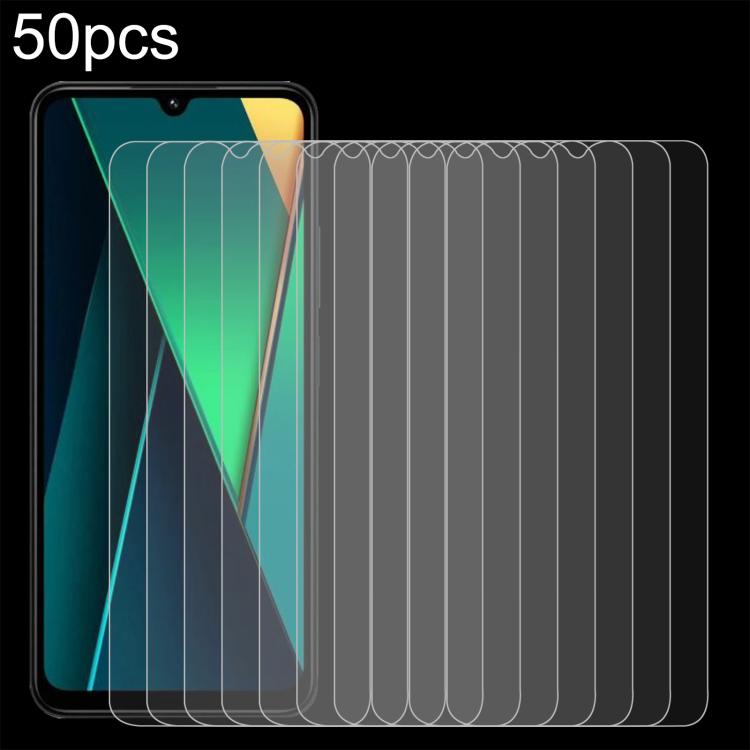 50pcs 0.26mm 9H 2.5D Tempered Glass Film, For Redmi 17C 4G, For Xiaomi Poco C81x 4G, For Xiaomi Poco M8s 5G, For Xiaomi Poco C81 Pro 4G, For Redmi A7 Pro 171mm / Poco C85x 5G, For Redmi R70 5G / R70m 5G, For Xiaomi Poco C85x 5G                         ...