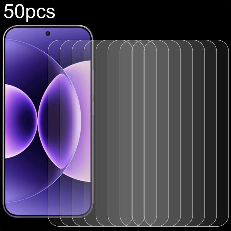 50pcs 0.26mm 9H 2.5D Tempered Glass Film, For Redmi A7 4G 171.8mm, For Redmi 17C 4G, For Xiaomi Poco C81x 4G, For Xiaomi Poco M8s 5G, For Xiaomi Poco C81 Pro 4G, For Redmi A7 Pro 171mm / Poco C85x 5G, For Redmi R70 5G / R70m 5G, For Xiaomi Poco C85x 5G...