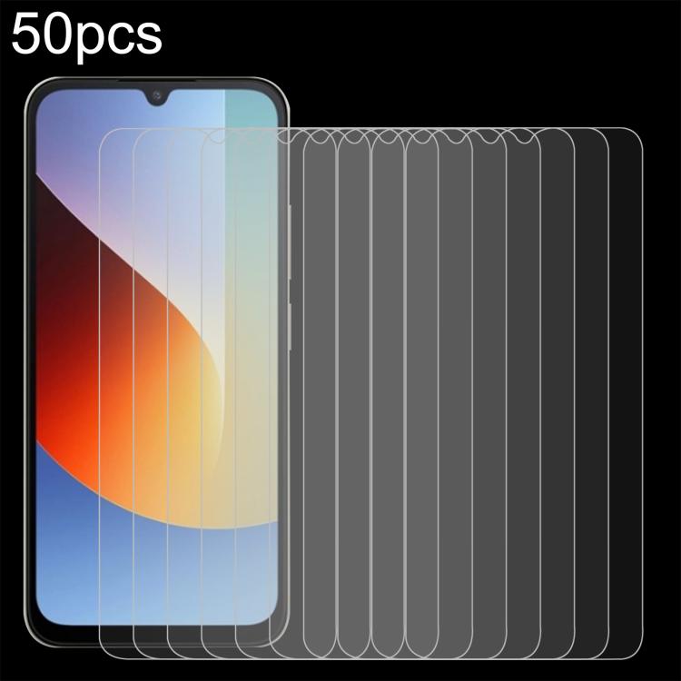 50pcs 0.26mm 9H 2.5D Tempered Glass Film, For Redmi A7 4G 171.8mm, For Redmi 17C 4G, For Xiaomi Poco C81x 4G, For Xiaomi Poco M8s 5G, For Xiaomi Poco C81 Pro 4G, For Redmi A7 Pro 171mm / Poco C85x 5G, For Redmi R70 5G / R70m 5G, For Xiaomi Poco C85x 5G...
