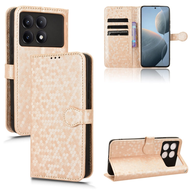 Honeycomb Dot Texture Leather Phone Case, For Xiaomi Poco F6 /Redmi Turbo 3, For Xiaomi Civi 4 Pro, For Xiaomi Poco M6 Pro 4G, For Xiaomi Redmi A3, For Xiaomi Redmi Note 13 Pro 4G Global, For Xiaomi Redmi Note 13 4G, For Xiaomi Redmi 13C 5G / 4G       ...