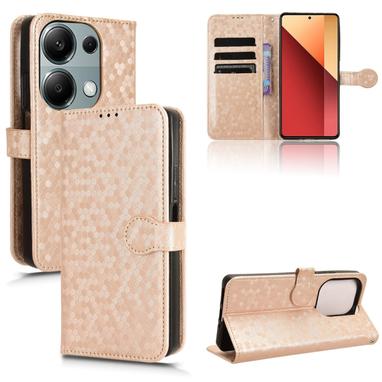 Honeycomb Dot Texture Leather Phone Case, For Xiaomi Poco F6 /Redmi Turbo 3, For Xiaomi Civi 4 Pro, For Xiaomi Poco M6 Pro 4G, For Xiaomi Redmi A3, For Xiaomi Redmi Note 13 Pro 4G Global, For Xiaomi Redmi Note 13 4G, For Xiaomi Redmi 13C 5G / 4G       ...