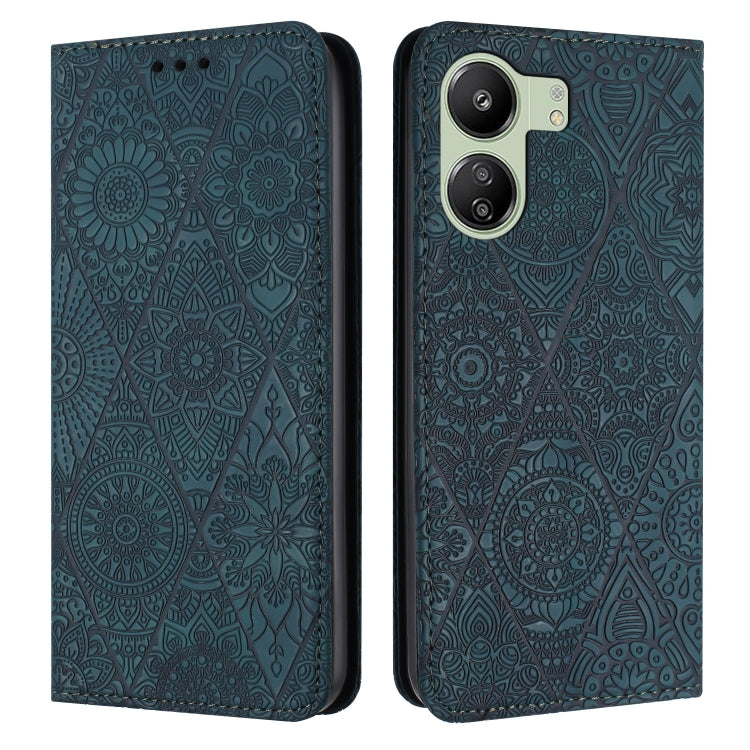 Ethnic Embossed Adsorption Leather Phone Case, For Xiaomi Redmi 13 4G, For Xiaomi Redmi Note 13 5G, For Xiaomi Redmi 13C, For Xiaomi Redmi Note 13 Pro 5G, For Redmi Note 12 Pro 4G, For Redmi Note 12 4G Global, For Redmi Note 12 Pro 5G Global           ...