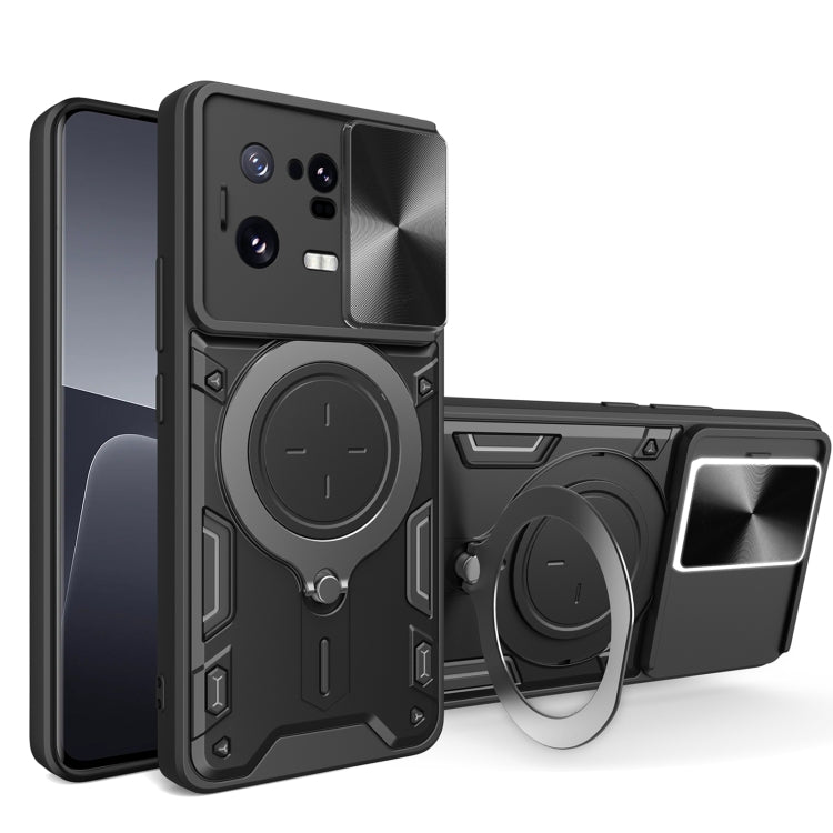 CD Texture Sliding Camshield Magnetic Holder Phone Case, For Xiaomi Redmi Note 12S 4G, For Xiaomi Redmi Note 12 4G, For Xiaomi Redmi Note 12 Pro 5G, For Xiaomi Redmi 12C, For Xiaomi 13 Lite / Civi 2 5G, For Xiaomi 13 Pro, For Xiaomi 13                 ...