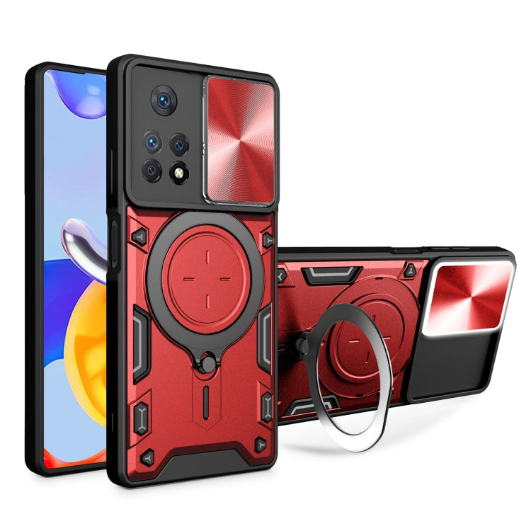 CD Texture Sliding Camshield Magnetic Holder Phone Case, For Xiaomi Poco M5 5G, For Xiaomi Redmi A1 4G, For Xiaomi Redmi Note 11 Global, For Xiaomi Redmi K40S / Poco F4, For Xiaomi Poco M4 Pro 4G, For Xiaomi Poco X4 Pro 5G, For Xiaomi Redmi Note 11 4G ...