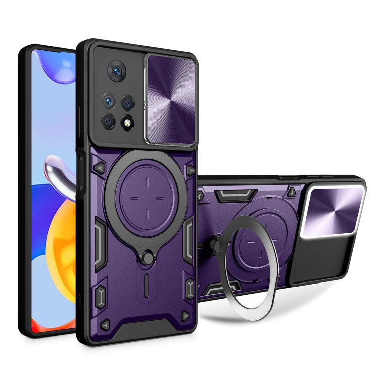 CD Texture Sliding Camshield Magnetic Holder Phone Case, For Xiaomi Poco M5 5G, For Xiaomi Redmi A1 4G, For Xiaomi Redmi Note 11 Global, For Xiaomi Redmi K40S / Poco F4, For Xiaomi Poco M4 Pro 4G, For Xiaomi Poco X4 Pro 5G, For Xiaomi Redmi Note 11 4G ...