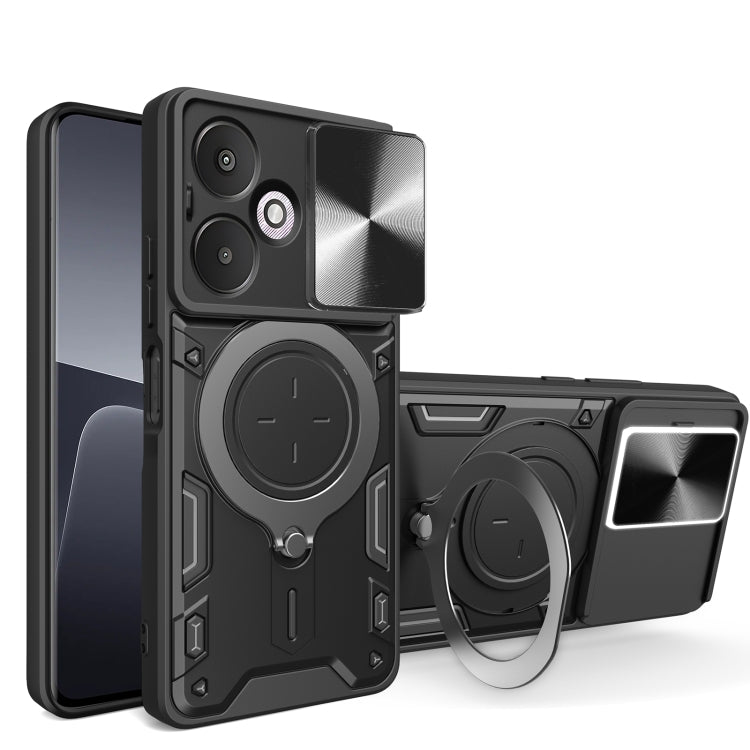 CD Texture Sliding Camshield Magnetic Holder Phone Case, For Xiaomi Redmi A3, For Xiaomi Redmi 13C 5G Global, For Xiaomi Redmi Note 13 5G, For Xiaomi Redmi 13C 4G, For Xiaomi Redmi Note 13 Pro 5G, For Xiaomi 13T / Redmi K60 Ultra                       ...