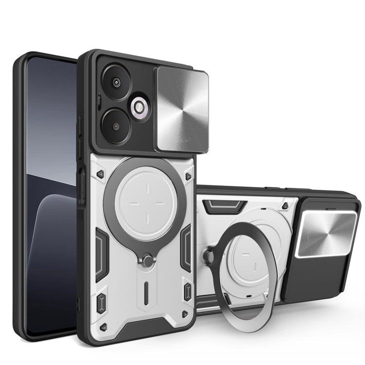 CD Texture Sliding Camshield Magnetic Holder Phone Case, For Xiaomi Redmi A3, For Xiaomi Redmi 13C 5G Global, For Xiaomi Redmi Note 13 5G, For Xiaomi Redmi 13C 4G, For Xiaomi Redmi Note 13 Pro 5G, For Xiaomi 13T / Redmi K60 Ultra                       ...