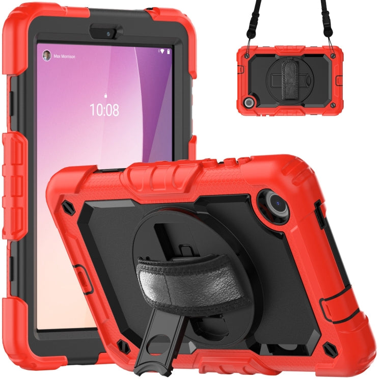 Silicone Hybrid PC Tablet Case with Shoulder Strap, For Lenovo Tab K9 / Tab One, For Lenovo Tab 10.1 / ZhaoYang K10c, For Lenovo Tab M8 4th Gen, For Lenovo Tab M9