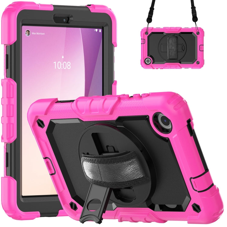 Silicone Hybrid PC Tablet Case with Shoulder Strap, For Lenovo Tab K9 / Tab One, For Lenovo Tab 10.1 / ZhaoYang K10c, For Lenovo Tab M8 4th Gen, For Lenovo Tab M9