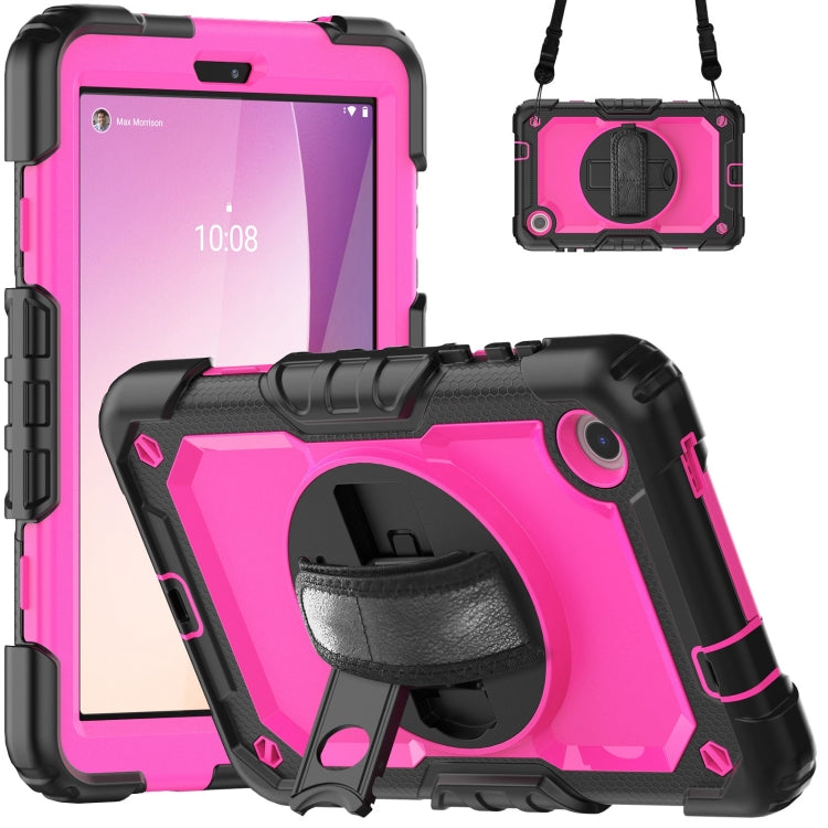 Silicone Hybrid PC Tablet Case with Shoulder Strap, For Lenovo Tab K9 / Tab One, For Lenovo Tab 10.1 / ZhaoYang K10c, For Lenovo Tab M8 4th Gen, For Lenovo Tab M9