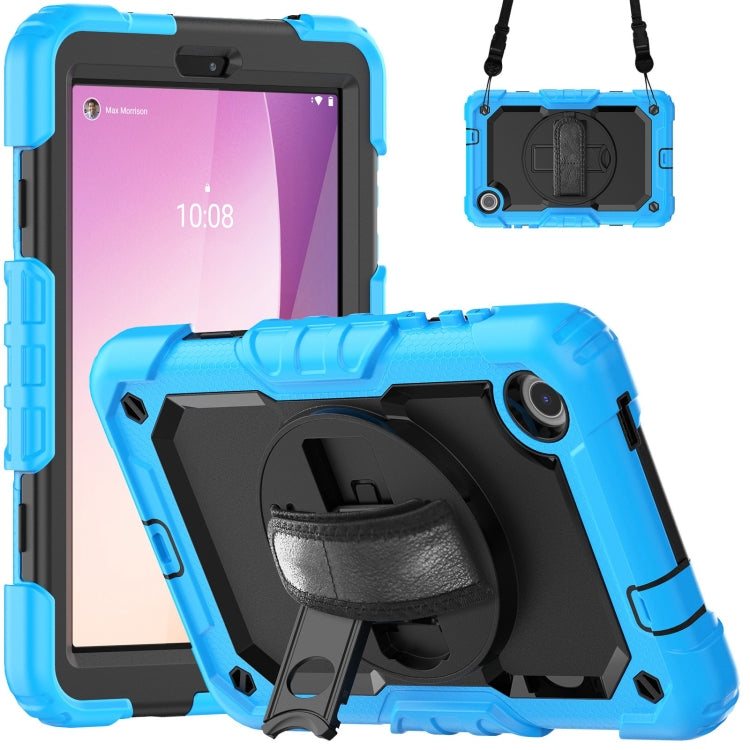 Silicone Hybrid PC Tablet Case with Shoulder Strap, For Lenovo Tab K9 / Tab One, For Lenovo Tab 10.1 / ZhaoYang K10c, For Lenovo Tab M8 4th Gen, For Lenovo Tab M9