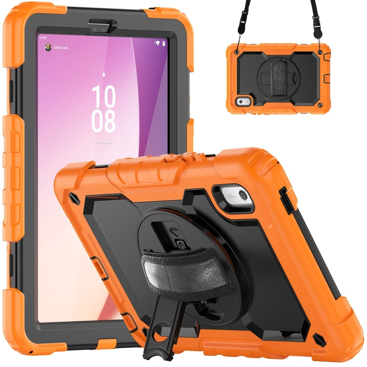 Silicone Hybrid PC Tablet Case with Shoulder Strap, For Lenovo Tab K9 / Tab One, For Lenovo Tab 10.1 / ZhaoYang K10c, For Lenovo Tab M8 4th Gen, For Lenovo Tab M9