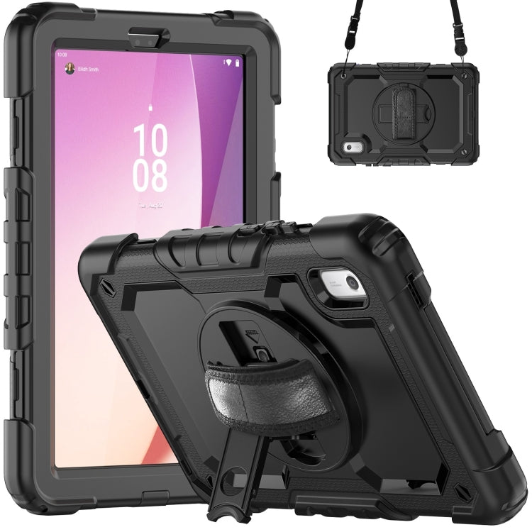Silicone Hybrid PC Tablet Case with Shoulder Strap, For Lenovo Tab K9 / Tab One, For Lenovo Tab 10.1 / ZhaoYang K10c, For Lenovo Tab M8 4th Gen, For Lenovo Tab M9