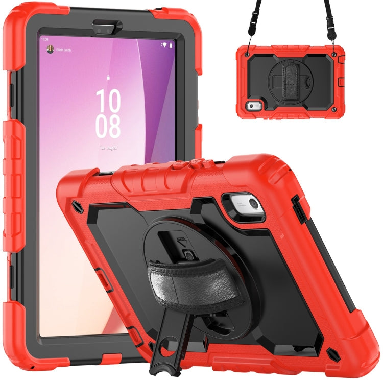 Silicone Hybrid PC Tablet Case with Shoulder Strap, For Lenovo Tab K9 / Tab One, For Lenovo Tab 10.1 / ZhaoYang K10c, For Lenovo Tab M8 4th Gen, For Lenovo Tab M9