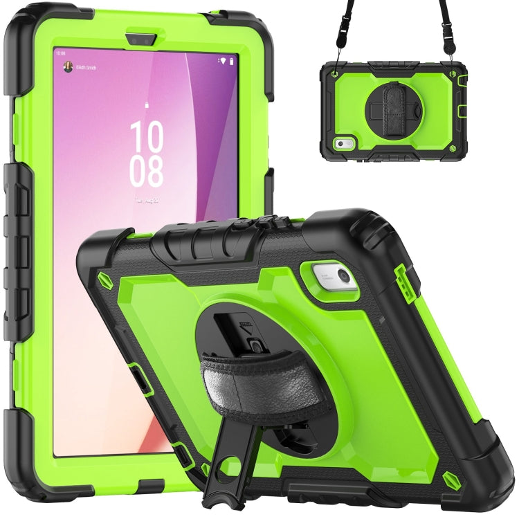 Silicone Hybrid PC Tablet Case with Shoulder Strap, For Lenovo Tab K9 / Tab One, For Lenovo Tab 10.1 / ZhaoYang K10c, For Lenovo Tab M8 4th Gen, For Lenovo Tab M9
