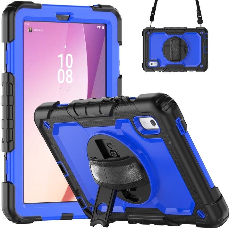 Silicone Hybrid PC Tablet Case with Shoulder Strap, For Lenovo Tab K9 / Tab One, For Lenovo Tab 10.1 / ZhaoYang K10c, For Lenovo Tab M8 4th Gen, For Lenovo Tab M9