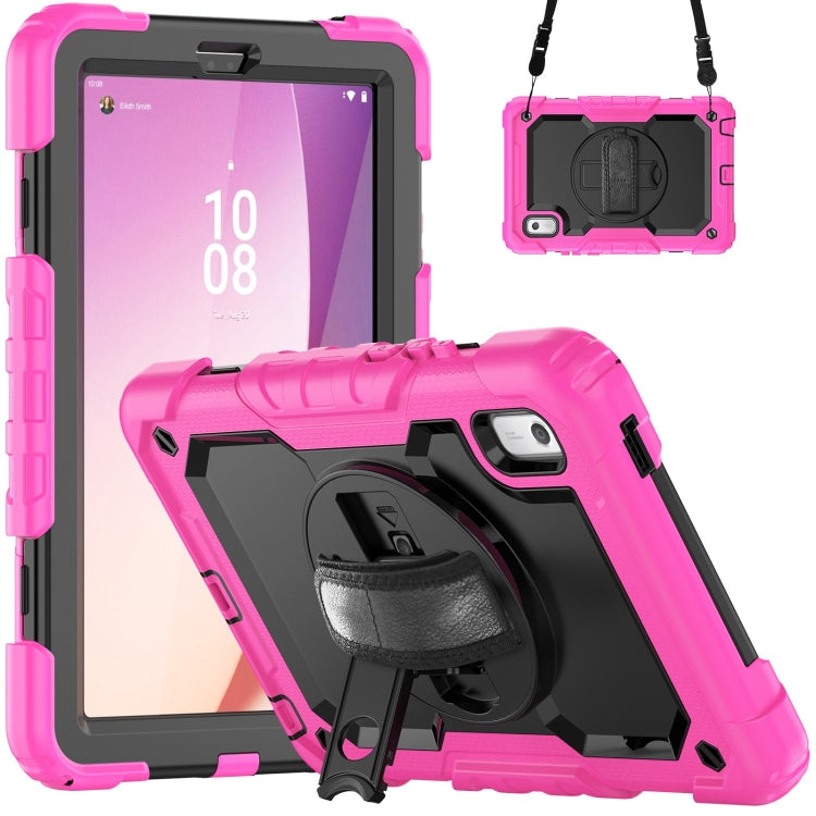 Silicone Hybrid PC Tablet Case with Shoulder Strap, For Lenovo Tab K9 / Tab One, For Lenovo Tab 10.1 / ZhaoYang K10c, For Lenovo Tab M8 4th Gen, For Lenovo Tab M9