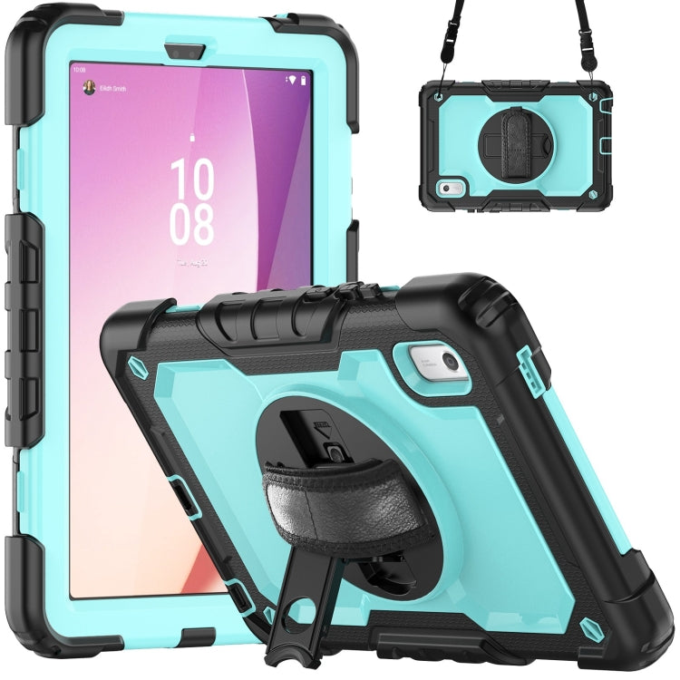 Silicone Hybrid PC Tablet Case with Shoulder Strap, For Lenovo Tab K9 / Tab One, For Lenovo Tab 10.1 / ZhaoYang K10c, For Lenovo Tab M8 4th Gen, For Lenovo Tab M9