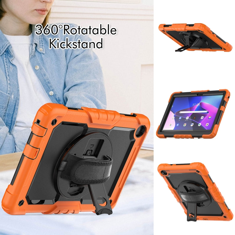Silicone Hybrid PC Tablet Case with Shoulder Strap, For Lenovo Tab M10 10.1 Gen 3rd, For Lenovo Tab M10 Plus 10.6 Gen 3rd, For Lenovo Tab M8 HD 2020/2019