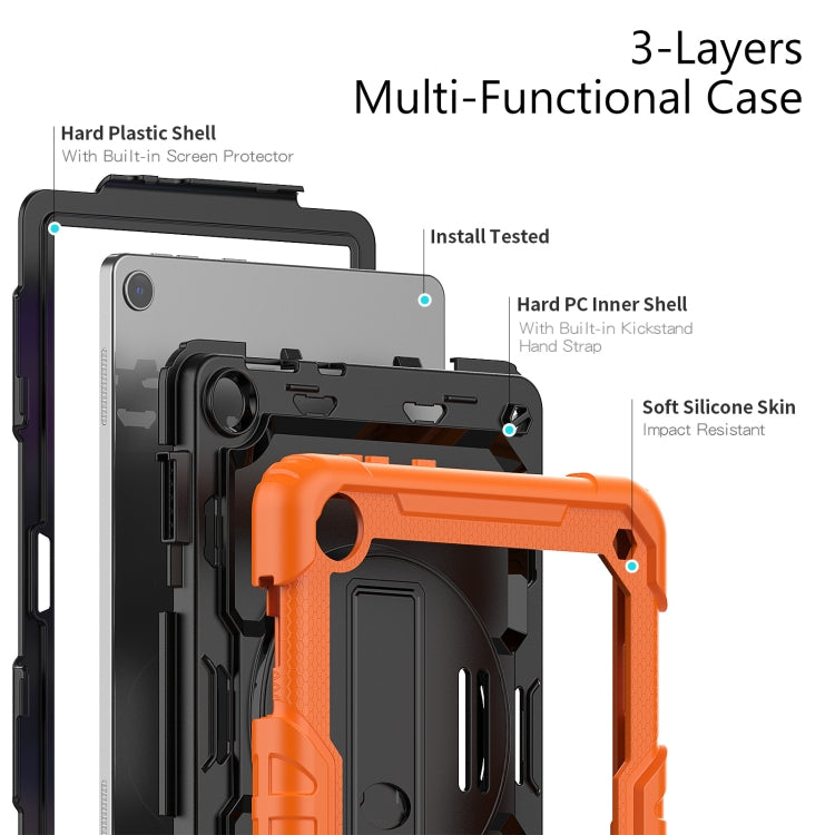Silicone Hybrid PC Tablet Case with Shoulder Strap, For Lenovo Tab M10 10.1 Gen 3rd, For Lenovo Tab M10 Plus 10.6 Gen 3rd, For Lenovo Tab M8 HD 2020/2019