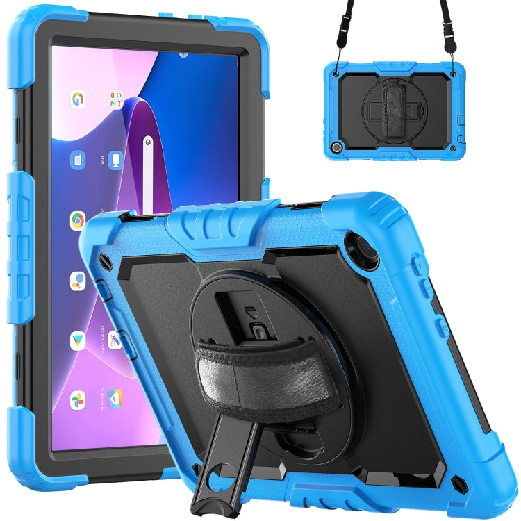 Silicone Hybrid PC Tablet Case with Shoulder Strap, For Lenovo Tab M10 10.1 Gen 3rd, For Lenovo Tab M10 Plus 10.6 Gen 3rd, For Lenovo Tab M8 HD 2020/2019