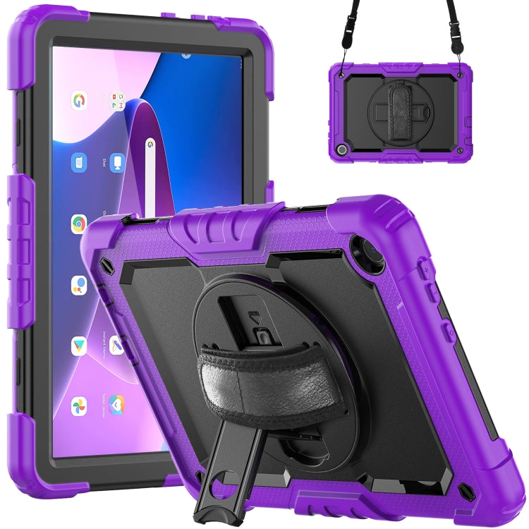 Silicone Hybrid PC Tablet Case with Shoulder Strap, For Lenovo Tab M10 10.1 Gen 3rd, For Lenovo Tab M10 Plus 10.6 Gen 3rd, For Lenovo Tab M8 HD 2020/2019