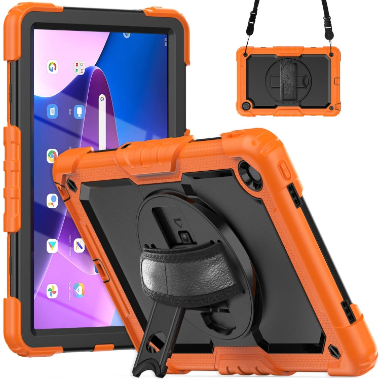 Silicone Hybrid PC Tablet Case with Shoulder Strap, For Lenovo Tab M10 10.1 Gen 3rd, For Lenovo Tab M10 Plus 10.6 Gen 3rd, For Lenovo Tab M8 HD 2020/2019